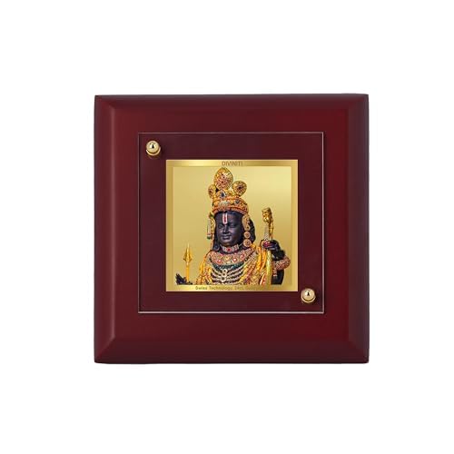 Cadre sacré Ram Lalla pour dessus de table et décoration Puja