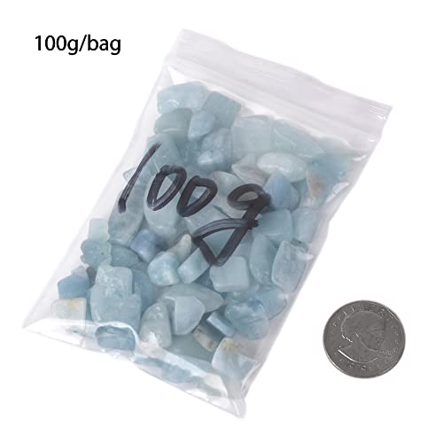 Image of 100 grams Small Tumbled Chips Polished Crushed Stone Crystal Healing Embellishments