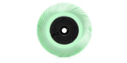 Image of Scotch-Brite Radial Bristle Brush, Aluminum Oxide, 6000 RPM, 6 Diameter x 7 /16 Width, 1 Micron (Pack of 1)