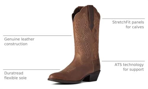 Image of Ariat Women's Heritage R Toe StretchFit Western Boot