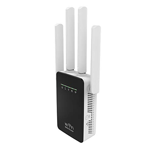 WLAN-Repeater Range Extender Heimnetzwerk-Beschleuniger 802.11B / G/N RJ45-WLAN-Router mit 2 Anschlüssen und 300 Mbit/s, 4 Externe Antennen