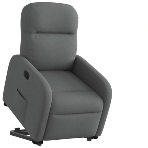 Homgoday Sillón reclinable elevable de Tela Gris Oscuro Sillón de reclinable de Tela Gris Oscuro, Comedor Hogar Sofá Silla, Habitación Dormitorio Mobiliario