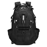 ENJOHOS Mochila Militar Táctica Mochila 30L Molle Impermeable Gran Capacidad Multifuncional para Camping, Viajes, Senderismo, Acampar, Montañismo (Negro)