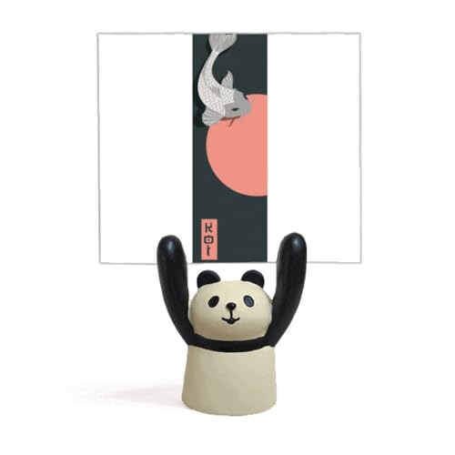 Porte-mémo chinois traditionnel motif poisson soleil levant panda pour bureau