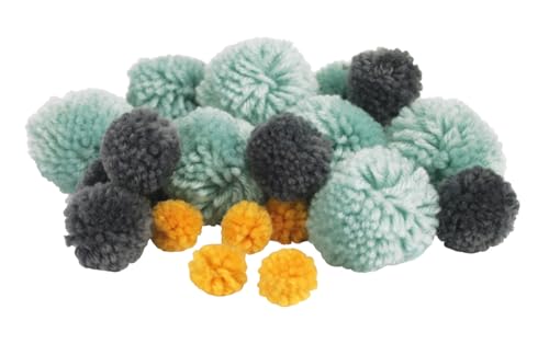 Pompon en laine pour guirlande Bali 15 à 25 mm 45