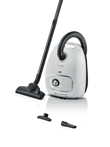 Bosch, Série 4, aspirateur avec Sac, Rayon d'action de 11 m, Sac à poussière XL, suceur pour...