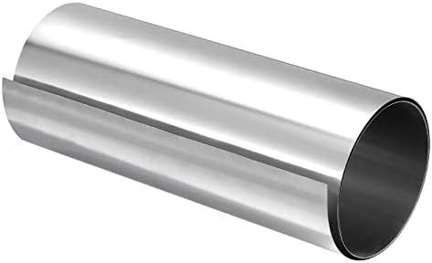 uxcell 304 Stainless Steel Foil Roll, 0.2mm x 200mm x 1M Metal Strip