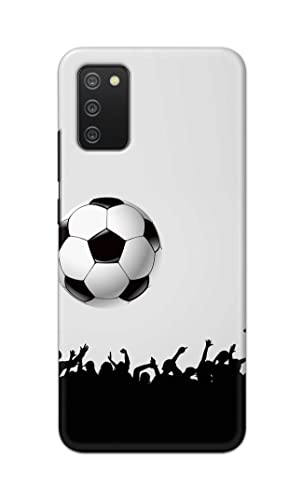 Image of Printed Hard Back Cover Case for Samsung Galaxy M02s | Samsung A02s | Samsung F02s | Samsung A03s Back Cover (Football Icon) -1302