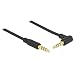 Produktbild Delock Klinkenkabel 3,5 mm 4 Pin Stecker > Stecker gewinkelt 2 m Schwarz (85613)