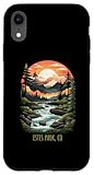 estes park, colorado, stati uniti, scenico, montagna, tramonto, retro, stile custodia per iphone xr