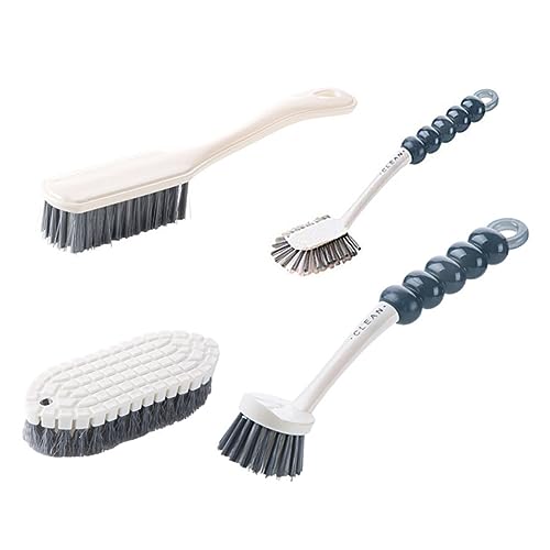 Didiseaon 4-Piece Kitchen Sink Scrubbers Set Dish Cleaning Brush Kit Multi-Function Brush Household Flexible