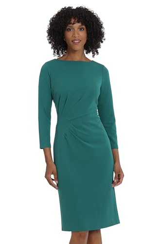 Image of Maggy London Womens Scuba Crepe Pleat Tuck Waist DressDress