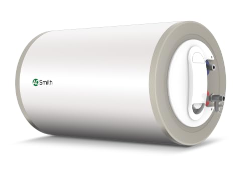 Image of A.O. Smith HAS-X 35L (Right) Horizontal Water Heater (Geyser) | Blue Diamond Glass Lined Tank & Element |Robust Metal Body | 7 Year Tank Warranty | Ideal For Apartments|Free Installation & Hose Pipe