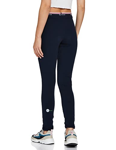 Image of Van Heusen Women Athleisure Antiviral Regular Fit Joggers - Body Hug, Moisture Wicking, Reflective Trim 66308 Dark Navy S