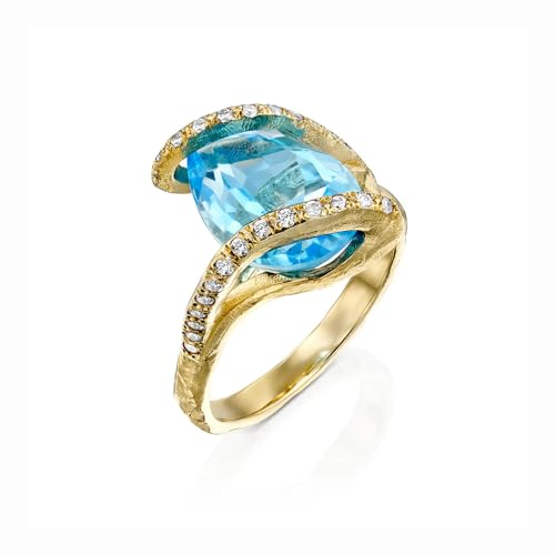 2-5 Carat Aquamarine Ring 925 Silver/10K/14K/18K Gold Personalize Aquamarine Rings for Women Moissanite Engagement Rings for Mom/Friends Gifts2