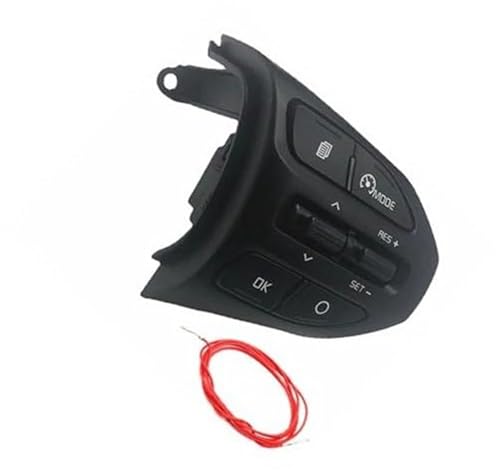 ZAPYVET Botón de control de crucero del coche, for Kia, K2, for RIO 2017 2018 2019, for Picanto Botones de control del volante Teléfono Control de crucero Interruptor de volumen Accesorios del coche K