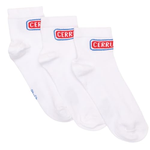 CERRUTI 1881 Lot de 3 paires de chaussettes semi-montantes Lowcut - 39/42 Blanc