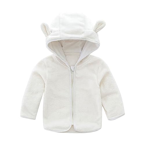 Boys Girls Hooded Jacket Lightweight Fleece Windproof Zip Up Thick Coat for Kids Warm Cute 𝗧𝗲ddy Outerwear