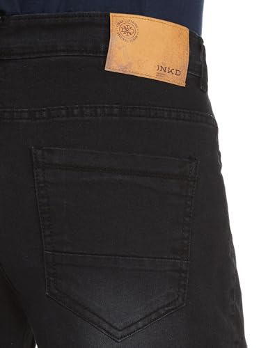 Image of INKD Men's Classic Regular Fit Jeans with 5 Pocket Styling | Mid- Rise | Soft & Stretchable | Men's Bottomwear (Available in Plus Sizes)