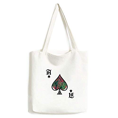 Sac à main en forme de feuille d'ananas imprimé poker lavable