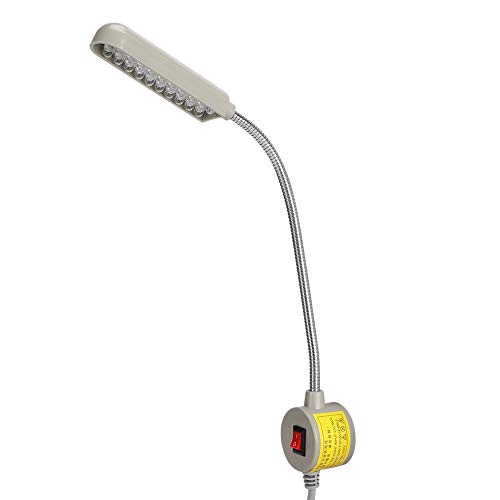 Zerodis LED-Lampe für Nähmaschine, Augenschutz, Drehmaschinen, Bohrmaschinen, Fräsmaschinen, Flexible 30 LED-Chips, Schwanenhals-LED-Licht