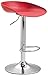 Stołek barowy Europejski stołek barowy, Krzesła przeciwnumeratyczne 360 ° Solidna Metalowa Rama Wysokość Regulowany Stołek Zastosuj do centrum handlowego/Biuro/Stołek kuchenny, Czerwony (Kolor: