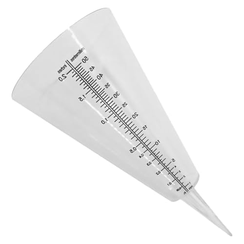 Abaodam Cone-Shaped Rainfall Measuring Cup, Plastic Rain Gauge for Garden and Outdoor Farming, Lawn Rain Meter with Ground Stake for Accurate Rainfall Measurement