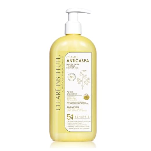 Clearé Institute | Champú Anticaspa | Elimina la Caspa y los Picores | Calma el Cuero Cabelludo e Hidrata | Para adultos y niños | Sin Sulfatos ni Parabenos ni Siliconas, Hombre, Mujer y Niños