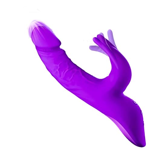 Surprise Quiet Powerful 10 Modes Rabbit Ears Pleasure Toys for Women Games Toys Rabbit Gifts for Women Private Area Adult Toy of Love for Your Lady Friend (Purple)