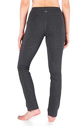Yogipace 27"/29"/31"/33"/35"/37", Petite/Regular/Tall Women's Straight Leg Yoga Pants Workout Pants Slim Fit, 31", Charcoal, Size M #TOP2