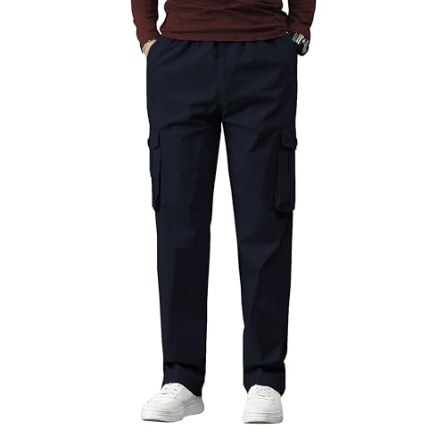 Image of Reoutlook Men's Cargo Pants - Comfortable, Durable, Multi-Pocket Tactical Work Pants for Outdoor, Hiking, & Everyday Wear
