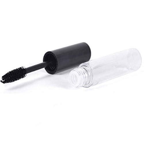5 Pcs 10ml Empty Mascara Tubes Clear Plastic DIY Mascara Container Bottle with Eyelash Wand for DIY Eyelash Cream