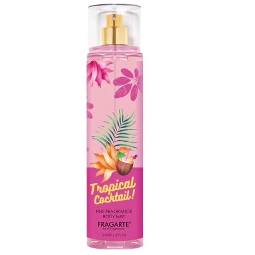 Image of Tropical Cocktail Body Mist for Women & Girls - Long Lasting Exotic Fruity Fragrance, Refreshing Body Spray for Daily Wear, 236 ml