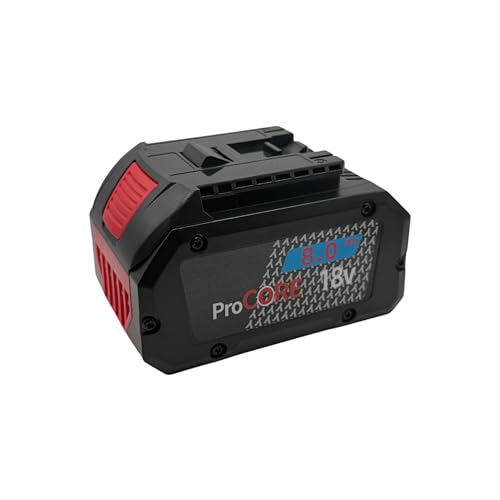 Batería de repuesto 18V 8.0Ah - Compatible con Bosch ProCORE 18V Series - Reemplazo para GBA/ProCORE 8Ah - Batería de iones de litio con alto rendimiento y protección contra descarga profunda