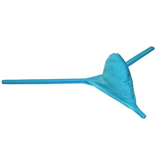 OROCOJUCO Men Border Mini Thong Drawing Pouch T-back Shiny Spandex Micro Bikini Underwear Light Blue M - Image 4
