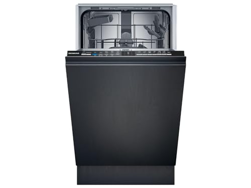 Siemens SR61HX16KE iQ100 Lave-vaisselle entièrement intégré, 45 cm, panier à couverts, varioSpeed Plus, fonctionnement efficace et silencieux, smartStart,...
