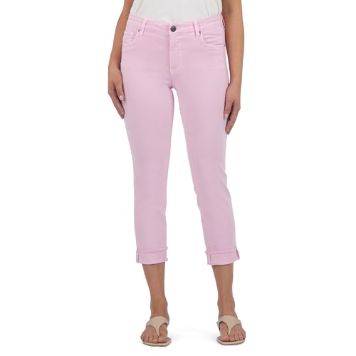 KUT from the Kloth Women's Amy Crop Straight Leg-Roll-up Frey