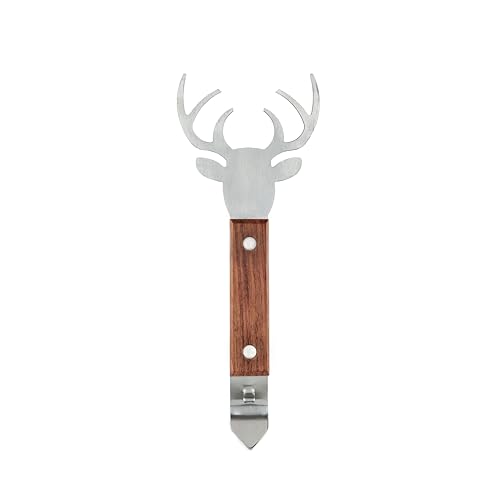 Foster & Rye Stag Acacia Wood Bottle Opener for Drinks Soda Beer Beverages, Heavy Duty...