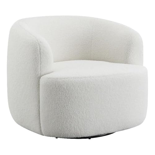 Sillón giratorio piel sintética natural 88.9 cm menta