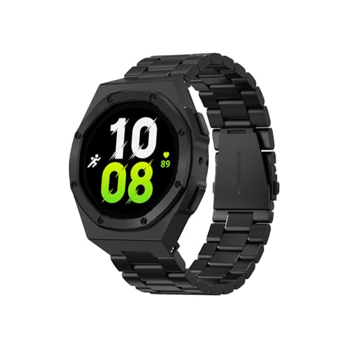 Boîtier en acier inoxydable pour montre protège l'écran 5 Pro 45 mm
