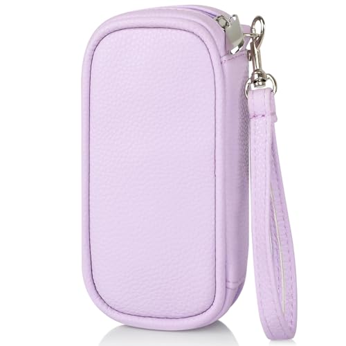 Image of Portable Tampon Storage Bag,Tampon Holder for Purse, Small Organizer Bag with Handle, PU Period Pouch, Small Case for Feminine Products with Zipper Period Bags for Women