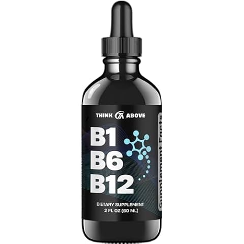 B1 B6 B12 Vitamin Liquid Drops - Nerve, Energy, Brain Support Supplement - Fruity-Like Flavor - Methylcobalamin, Thiamine, Pyridoxine - 60 Day Supply - 2 oz - for Men and Women - Simply Made Cover