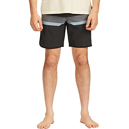 Bañador de surf Billabong 73 Spinner Lo Tides elástico negro original de 19 pulgadas 3