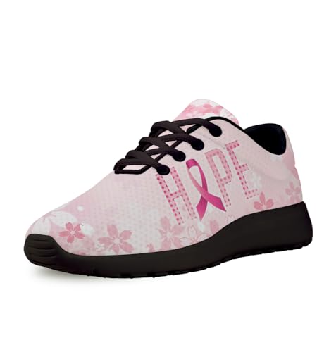 Breast Cancer Awareness Shoes for Women Men Trail Running Casual Fashion Sneakers Slip-on Tennis Shoes