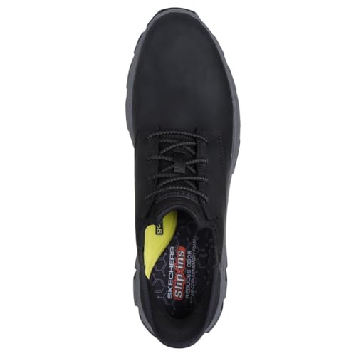 Image of Skechers Men's Respected - Garrett Leather Round Toe Bungee Lace Slip-Ins