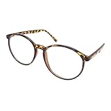  Round Retro Brille Hornbrille Klarglas RAY1505 (BRAUN)