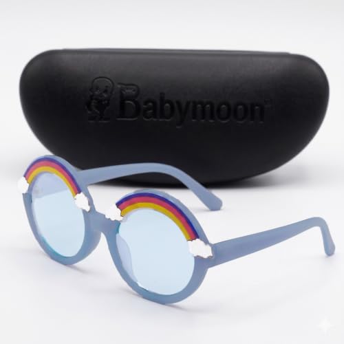 Image of BabyMoon Kids Unicorn Shaped Summer Sunglasses Goggles For Baby Girls & Boys | 2-8 Y | Blue