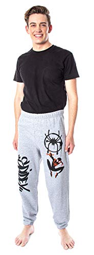 Marvel Mens' Spider-Man Into The Spider-Verse Spidey Miles Morales Sweatpants3