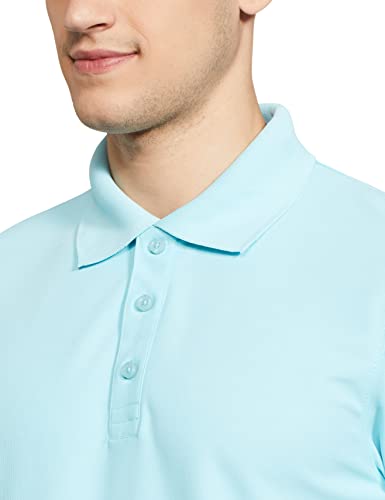 Image of Deniklo Men's Cotton Rich Half Sleeve Regular Fit Solid Polo T-Shirt (Available in Plus Size)
