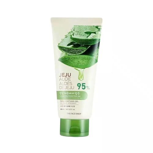 Image of The Face Shop Pure Aloe Vera Gel, 300ml for Skin, Hair & Body | Aloe Vera with Vitamin E | Clear Gel for Ultimate Hydration & Glow | Korean Skin care products